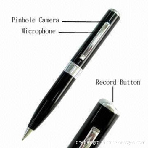 Portable Covert Recorder Pen with Copper Housing, Built-in Rechargeable Battery